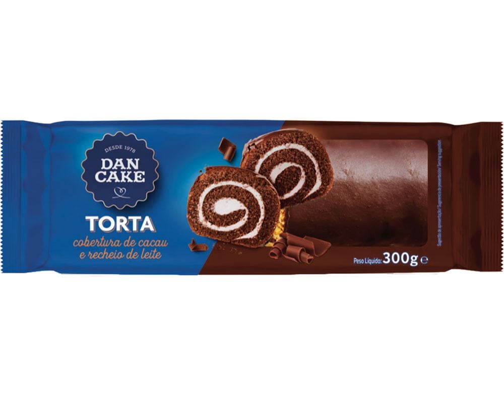 TORTA DANCAKE COM COBERTURA CACAU E LEITE 300G image number 0