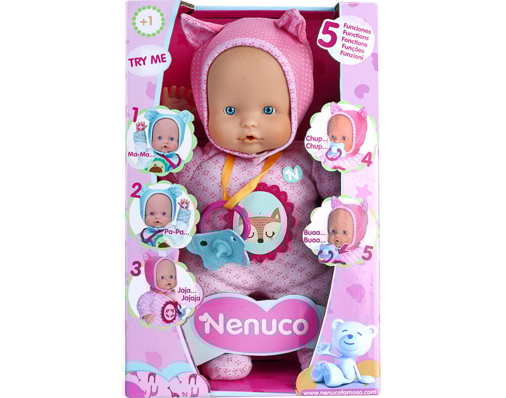 BONECO NENUCO SOFT 5 FUN&Ccedil;&Otilde;ES