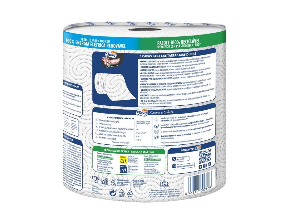 ROLO DE COZINHA FOXY TORNADO STRONG 1UN image number 1