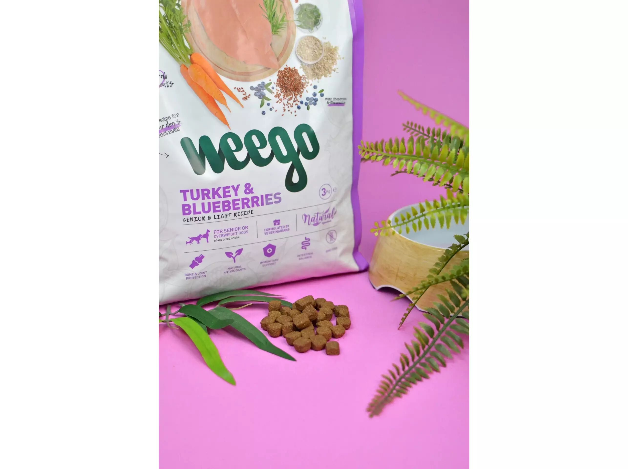 RA&Ccedil;&Atilde;O PARA C&Atilde;O S&Eacute;NIOR WEEGO PERU / MIRTILOS 3KG image number 1