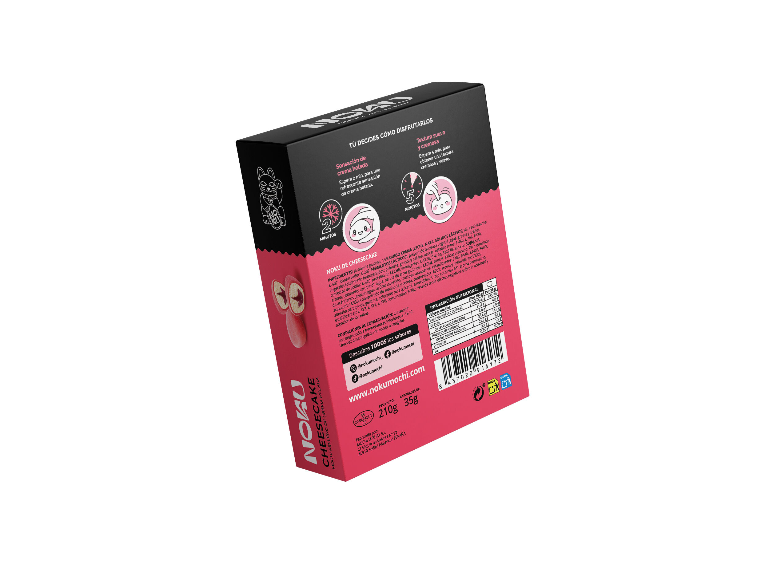 GELADO MOCHI NOKU CHEESECAKE 210G (6UN) image number 1