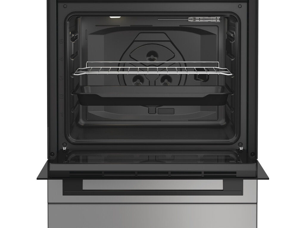 FOG&Atilde;O A G&Aacute;S NATURAL INDESIT I6G3PMS INOX 60CM image number 2