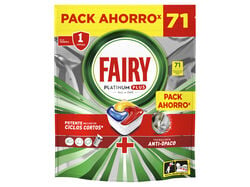 DETERGENTE LOIÇA MÁQUINA FAIRY PLATINUM PLUS LIMAO 71 DOSES