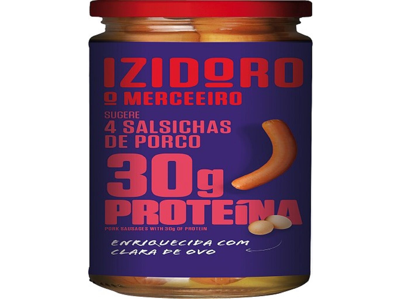 SALSICHAS PORCO IZIDORO BOCKWURST 4 UN 320(200)G image number 0