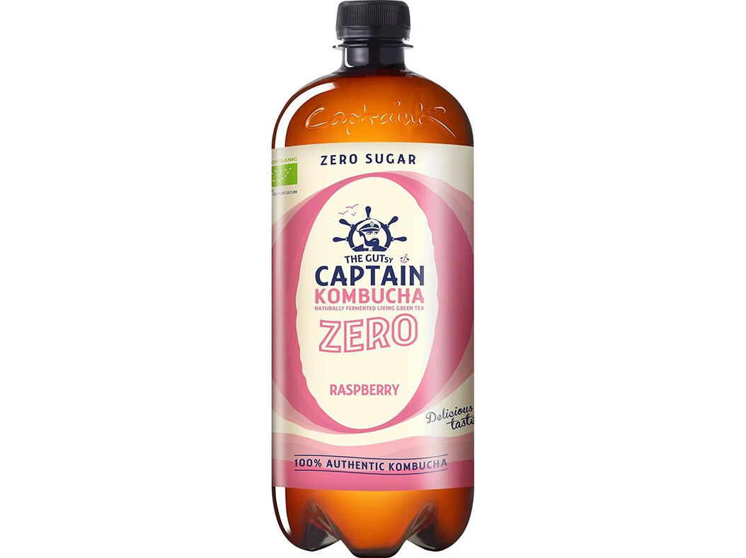 KOMBUCHA THE GUTSY CAPTAIN FRAMBOESA 0%A&Ccedil;&Uacute;CARES BIO 1L image number 0