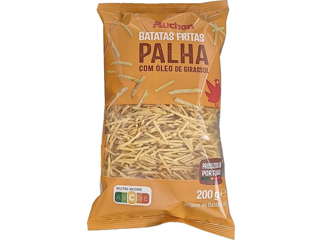 BATATA FRITA AUCHAN PALHA 200 G