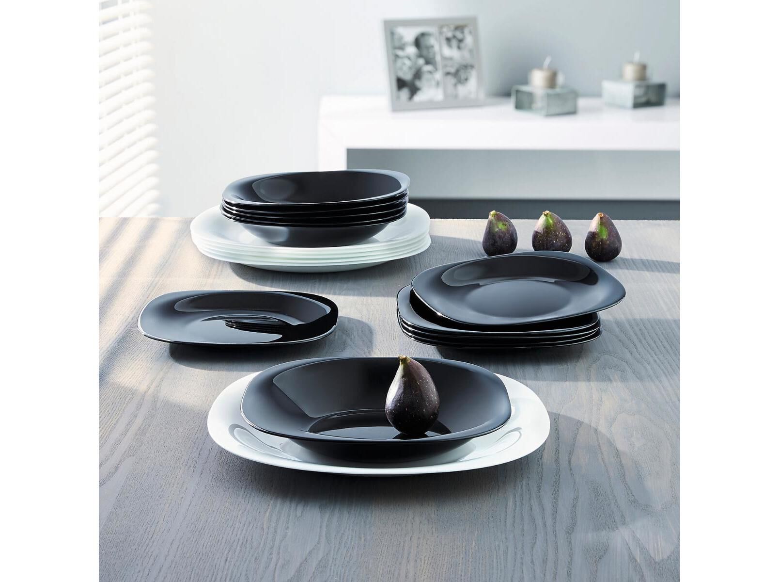 PRATO DE SOBREMESA CARINE LUMINARC PRETO VIDRO &Oslash;19CM image number 1