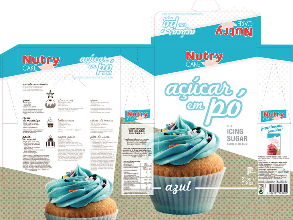 A&Ccedil;&Uacute;CAR NUTRY AZUL EM P&Oacute; 225G image number 1
