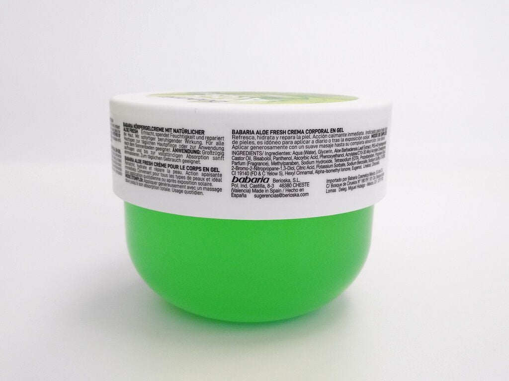 BODY CREAM ALOE VERA FRESH BABARIA 400 ML. image number 1