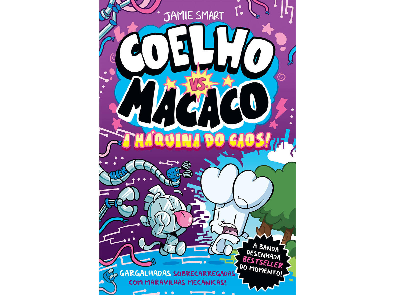 LIVRO COELHO VS. MACACO - A M&Aacute;QUINA DO CAOS! image number 0