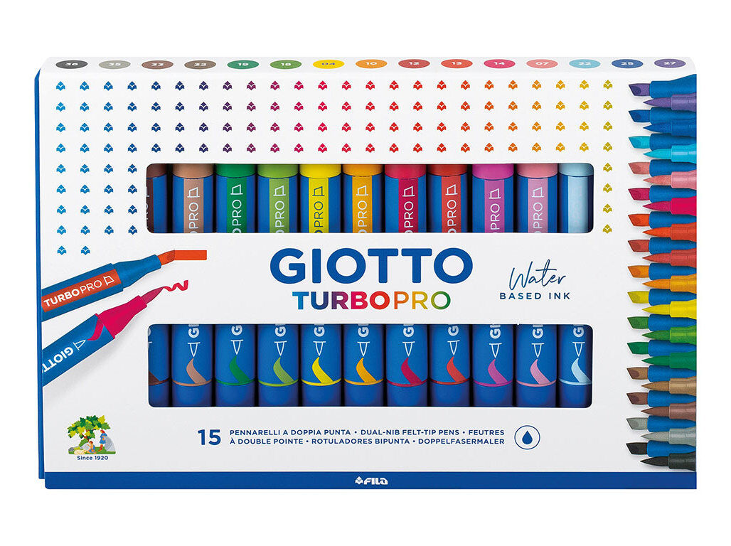 MARCADORES GIOTTO TURBOPRO 15 UNIDADES