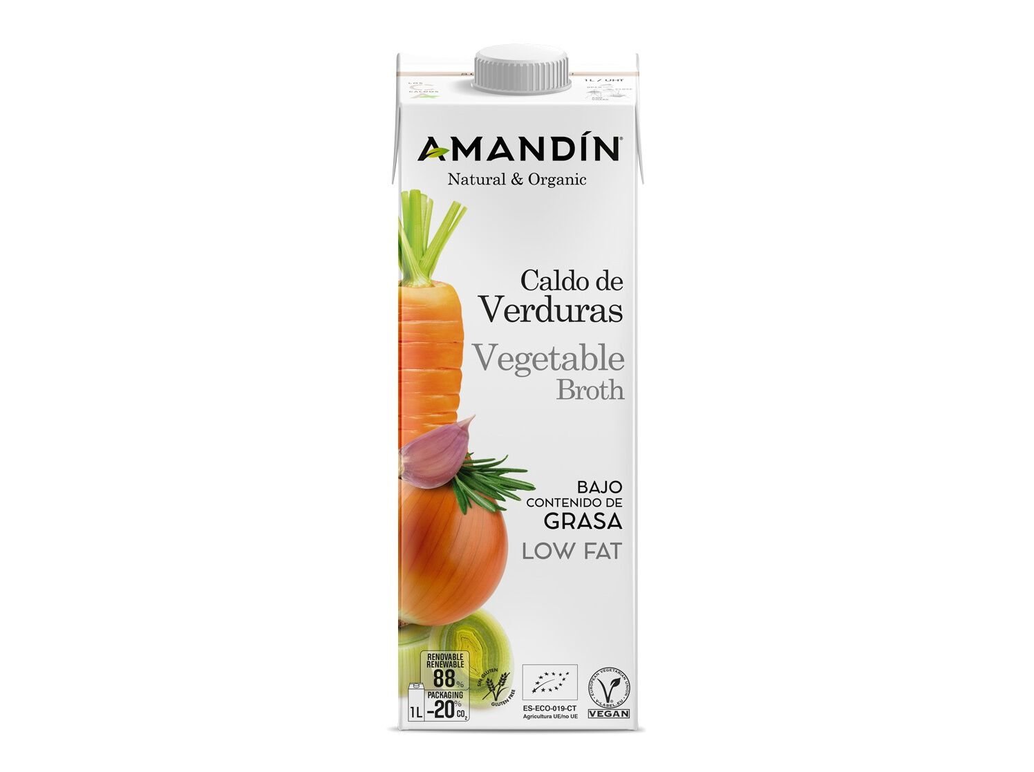 CALDO DE LEGUMES AMAND&Iacute;N BIO 1L