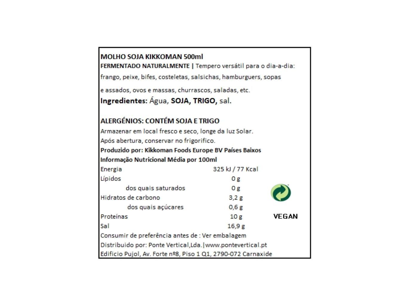 MOLHO SOJA KIKKOMAN 500 ML image number 1
