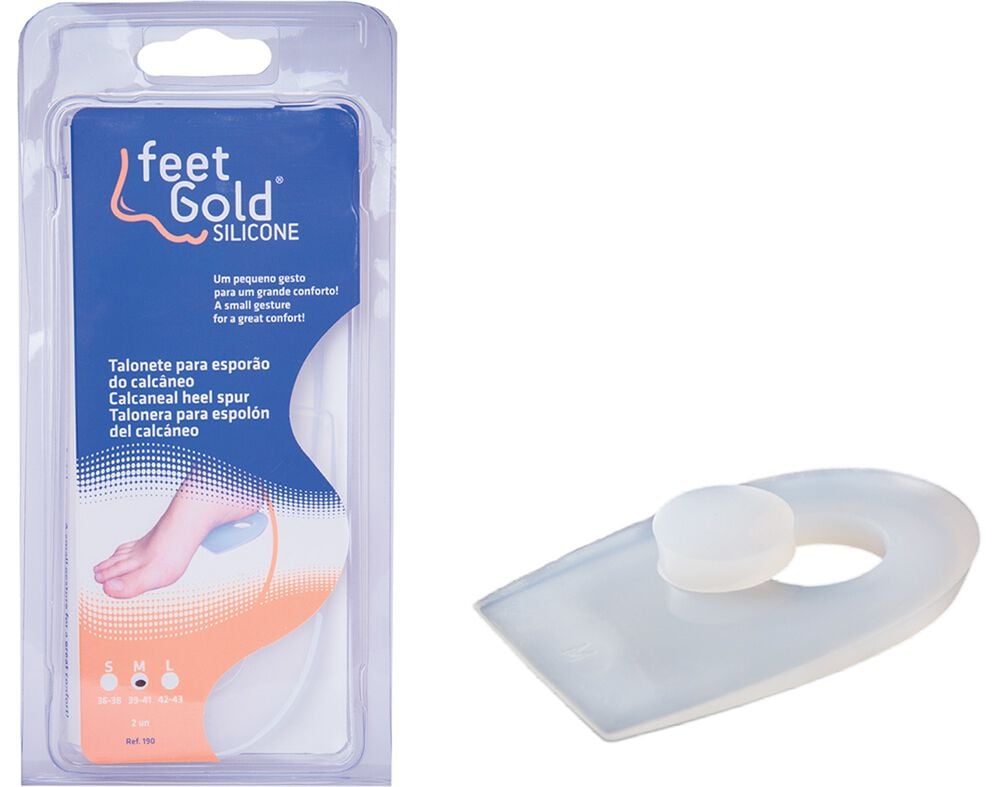 TALONETE FEET GOLD ORTOSILICONE COM ORIFICIO image number 0