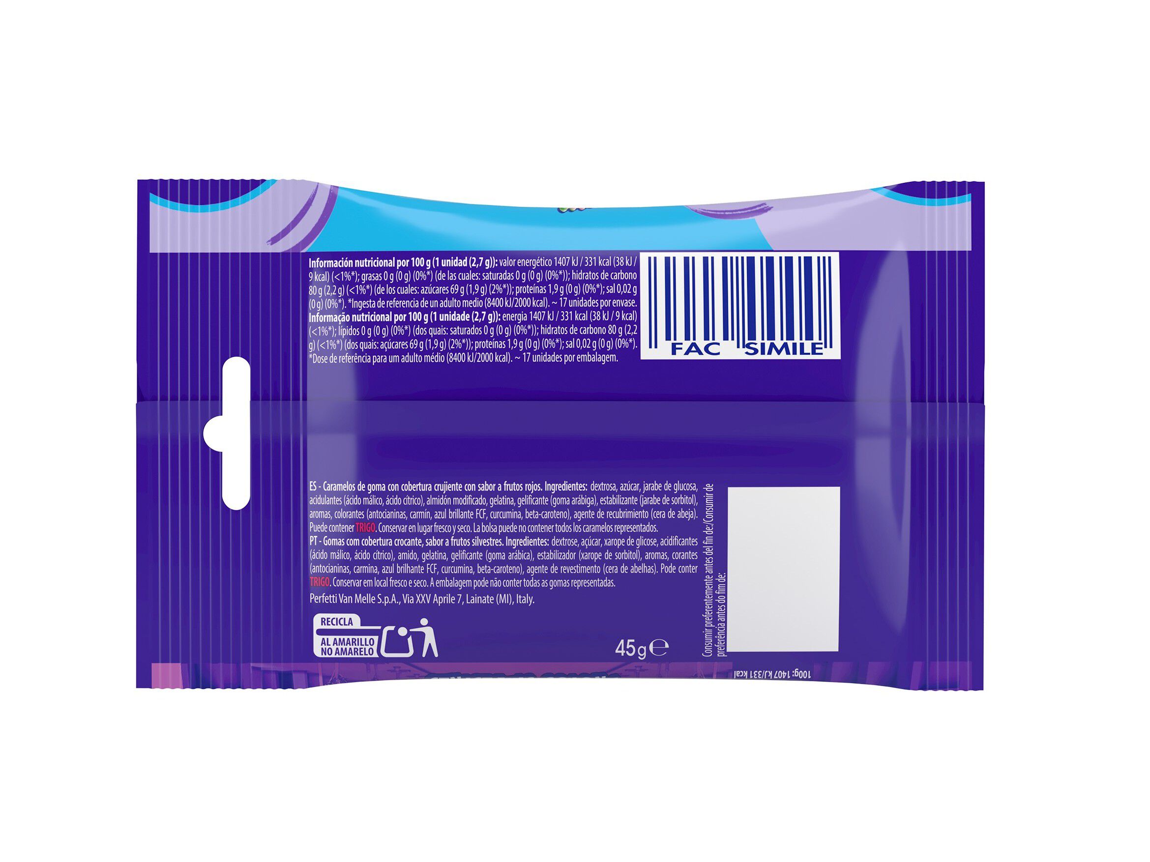 GOMAS CHUPA CHUPS MADS FRUTOS SILVESTRES 45G image number 1