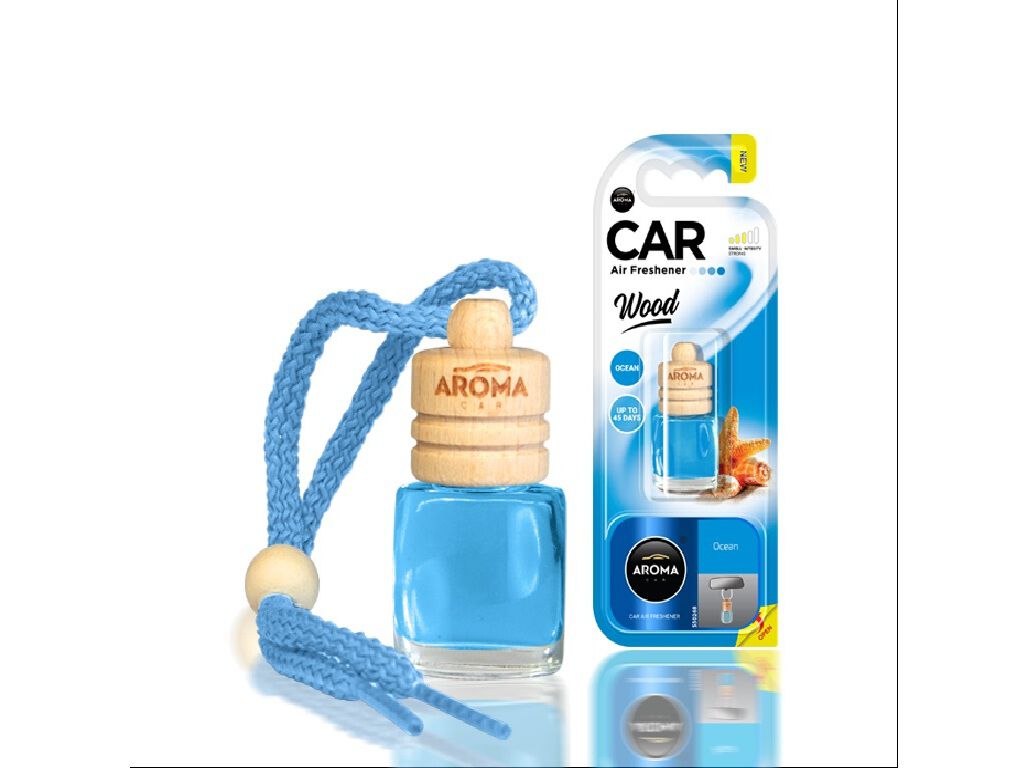 AMBIENTADORES AUTO AROMA CAR WOOD OCEAN 6ML image number 1