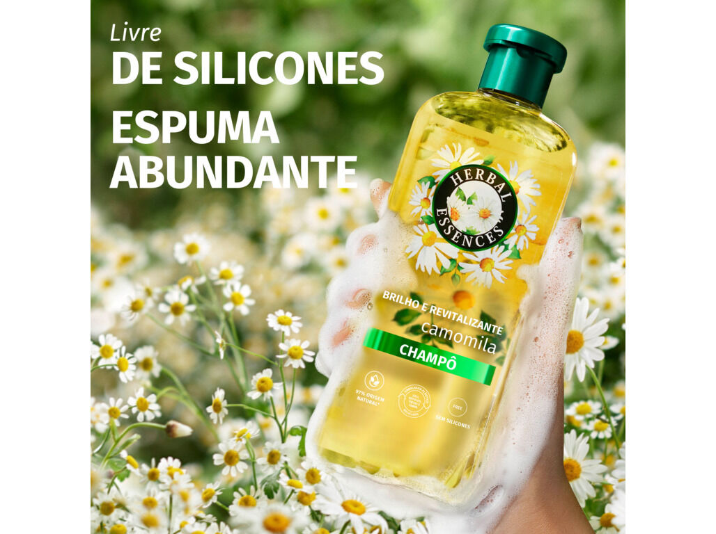 CHAMP&Ocirc; HERBAL CAMOMILA BRILHO 350ML image number 5
