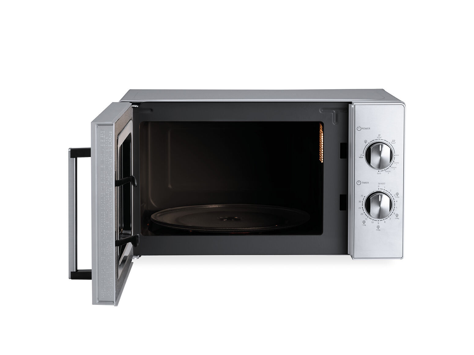MICRO-ONDAS COM GRILL FLAMA 1803FL INOX 20L image number 2