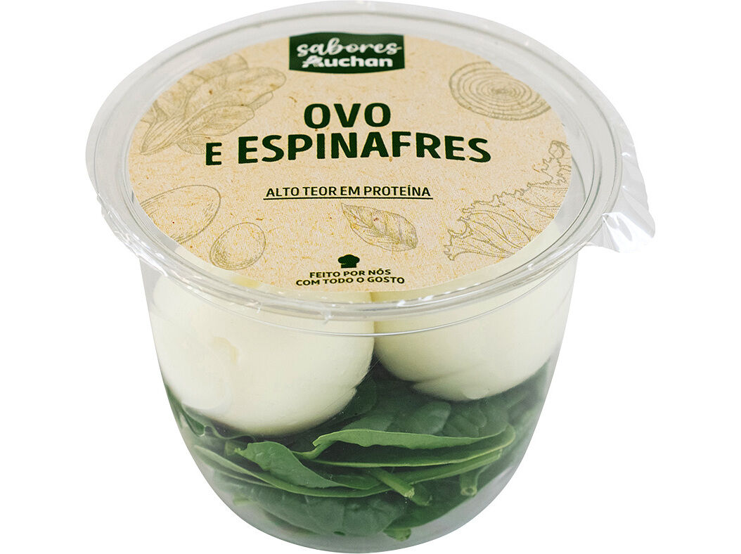 OVO E ESPINAFRE SABORES AUCHAN 110 G