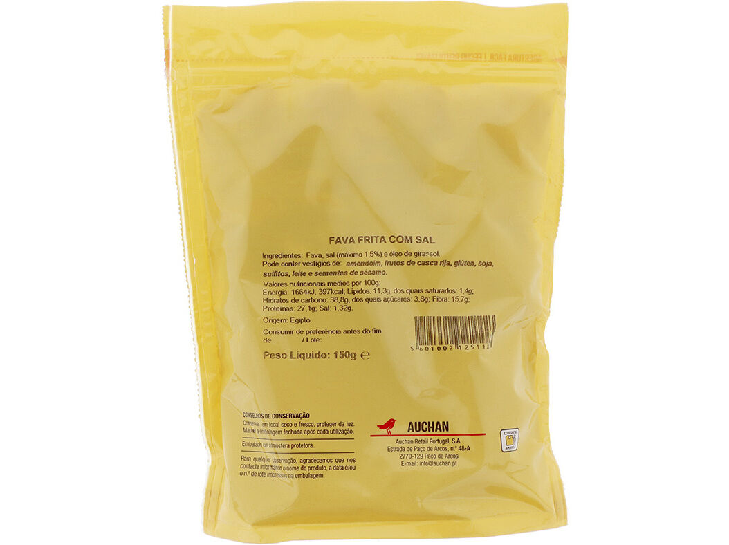 FAVA AUCHAN COM SAL 150 G image number 1
