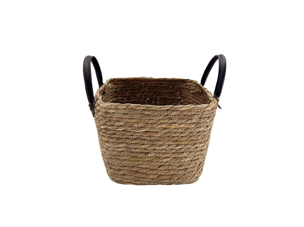 CESTO EM PALHINHA ACTUEL NATURAL 24X25X25CM
