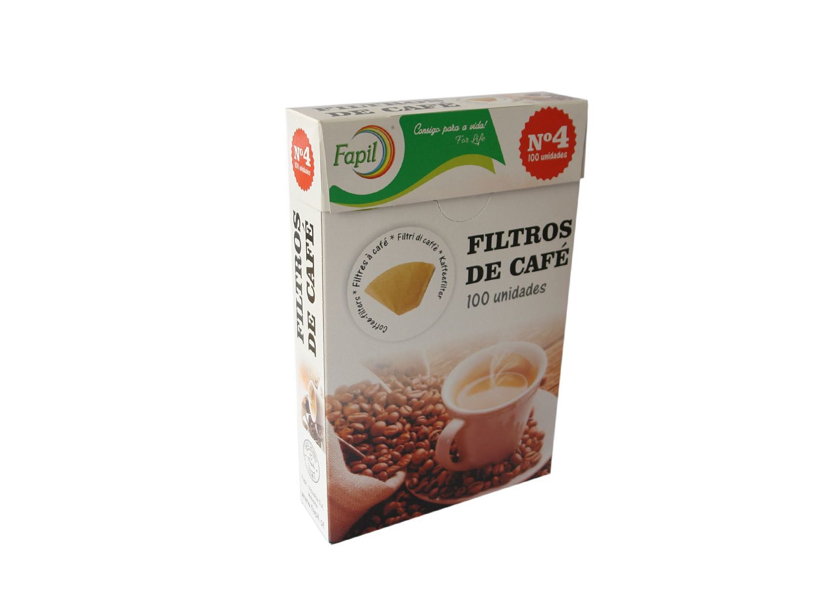 FILTROS CAF&Eacute; N&ordm;4 FAPIL PACK 100 UNIDADES