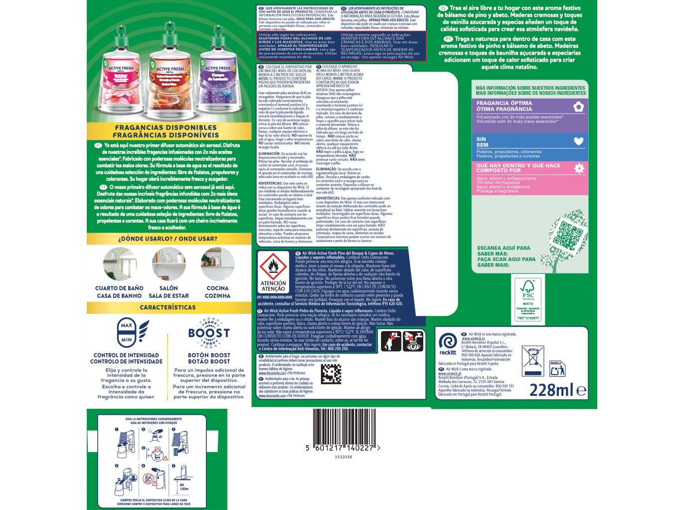 AMBIENTADOR PORT&Aacute;TIL AIRWICK PINHO DA FLORESTA APA 1UN image number 1