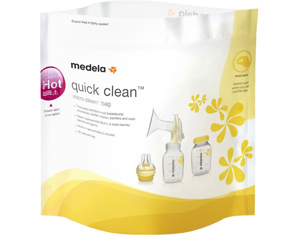 SACOS MEDELA DE ESTERILIZA&Ccedil;&Atilde;O QUICK CLEAN MICROONDAS 5UN