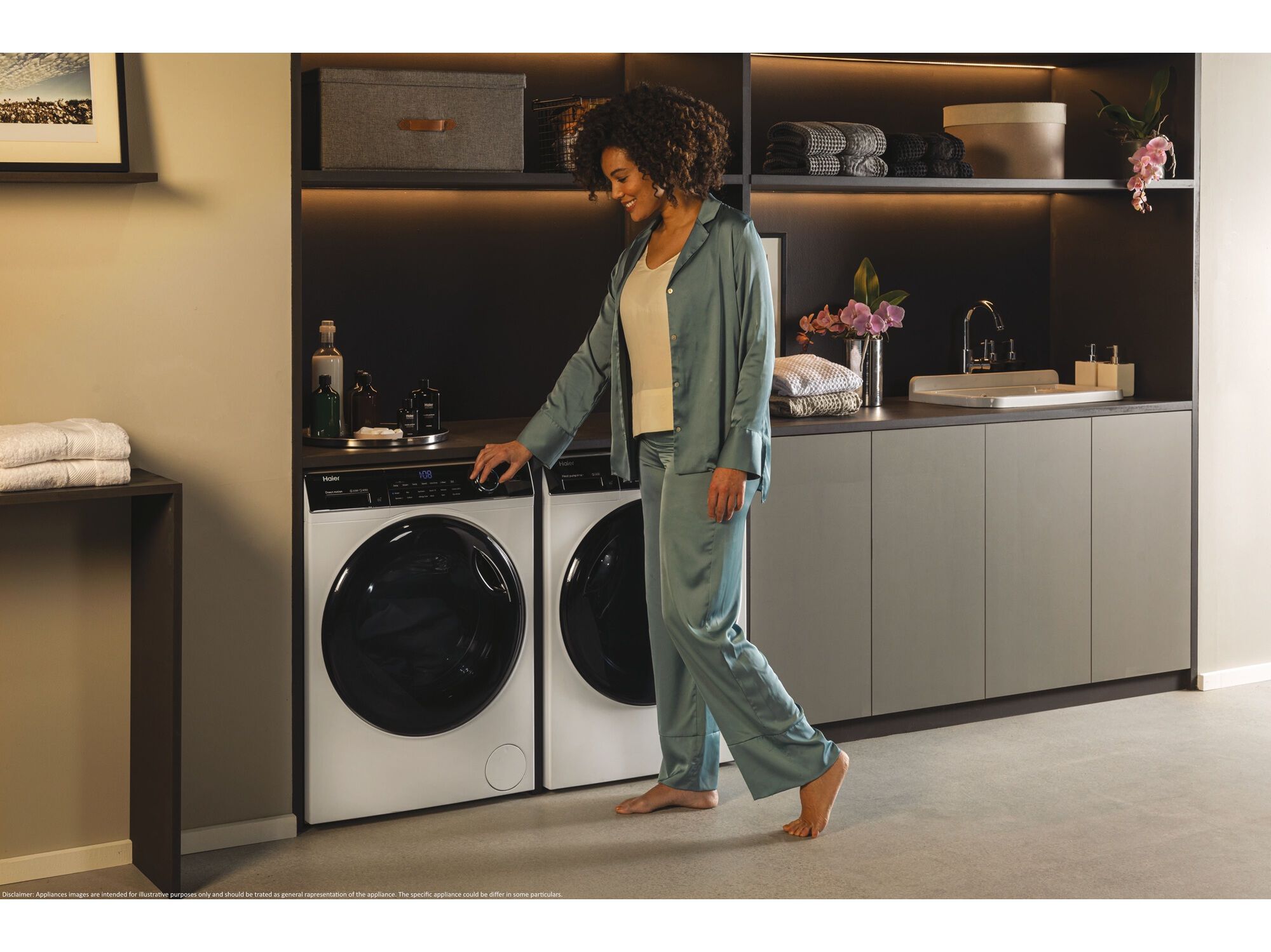 M&Aacute;QUINA DE LAVAR ROUPA HAIER HW100-B14959U1-S - BRANCO A 10KG image number 13