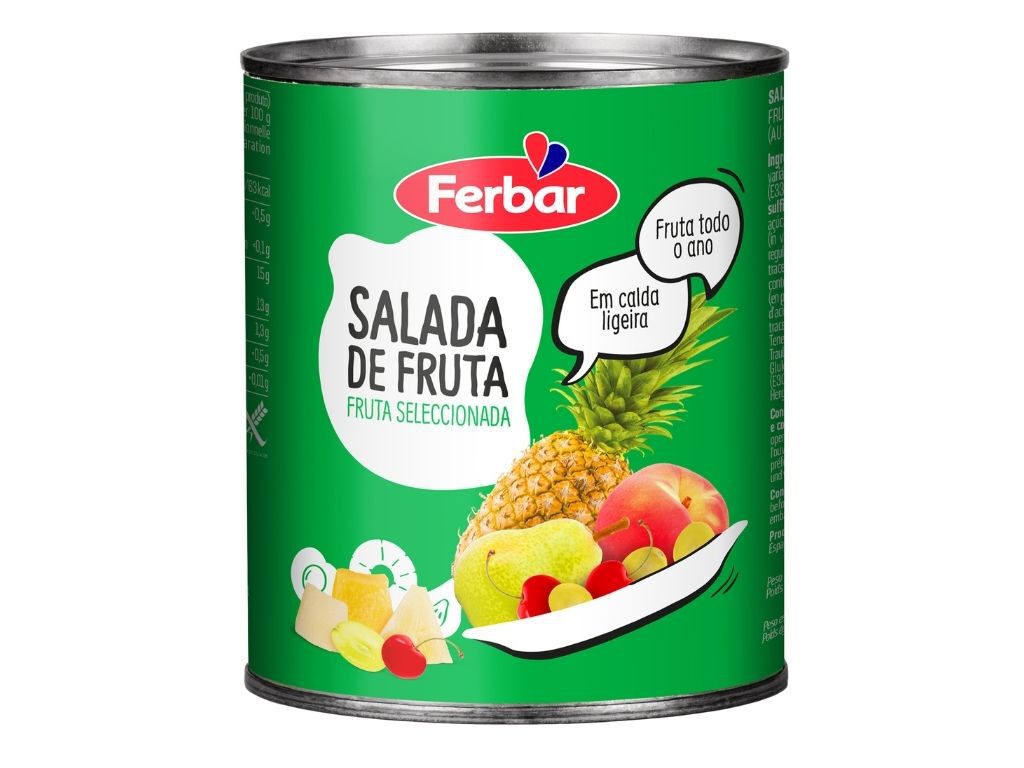 SALADAS DE FRUTAS FERBAR EM CALDA 840G