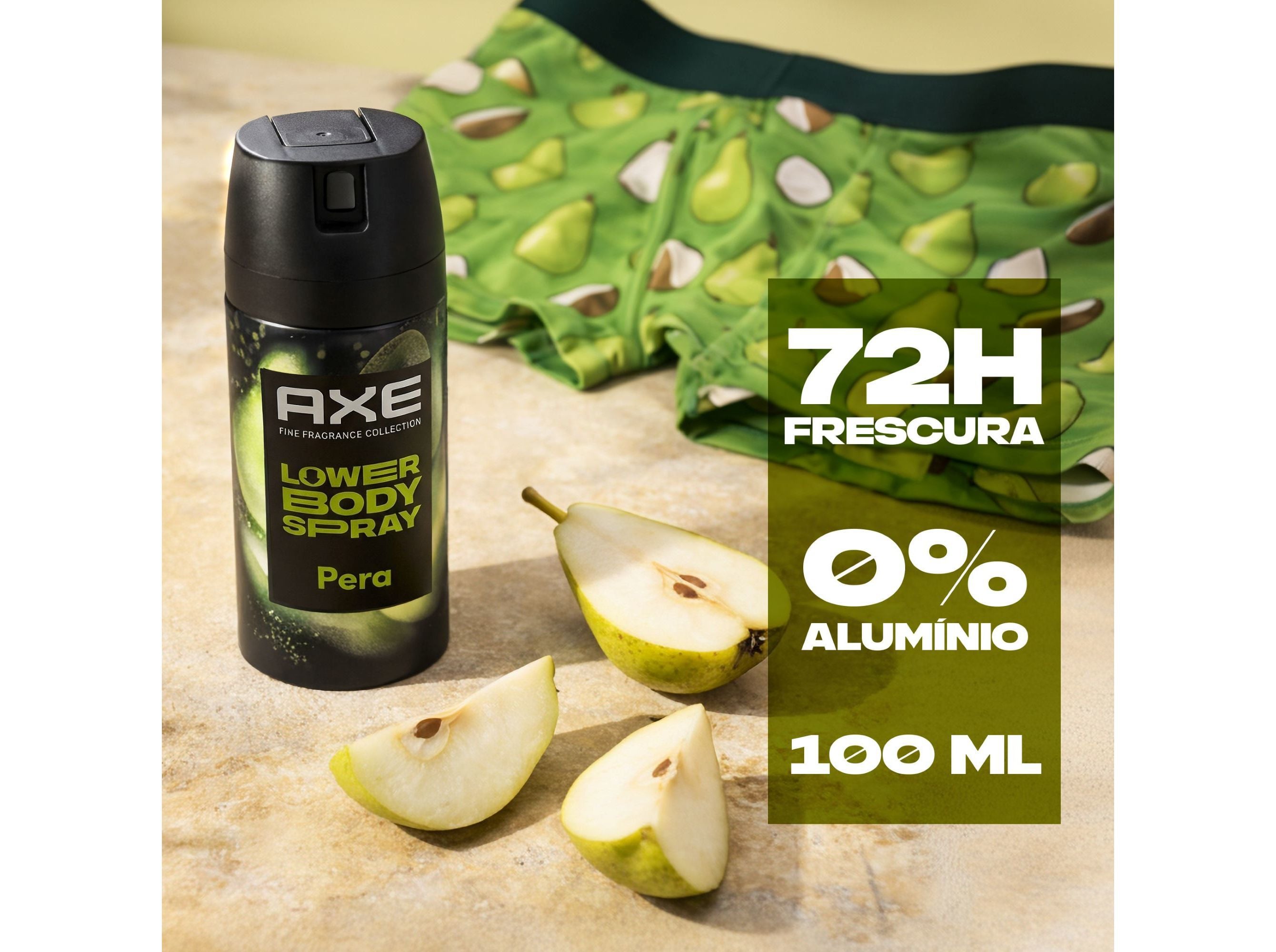 DESODORIZANTE SPRAY AXE LOWER BODY PEAR 100ML image number 3