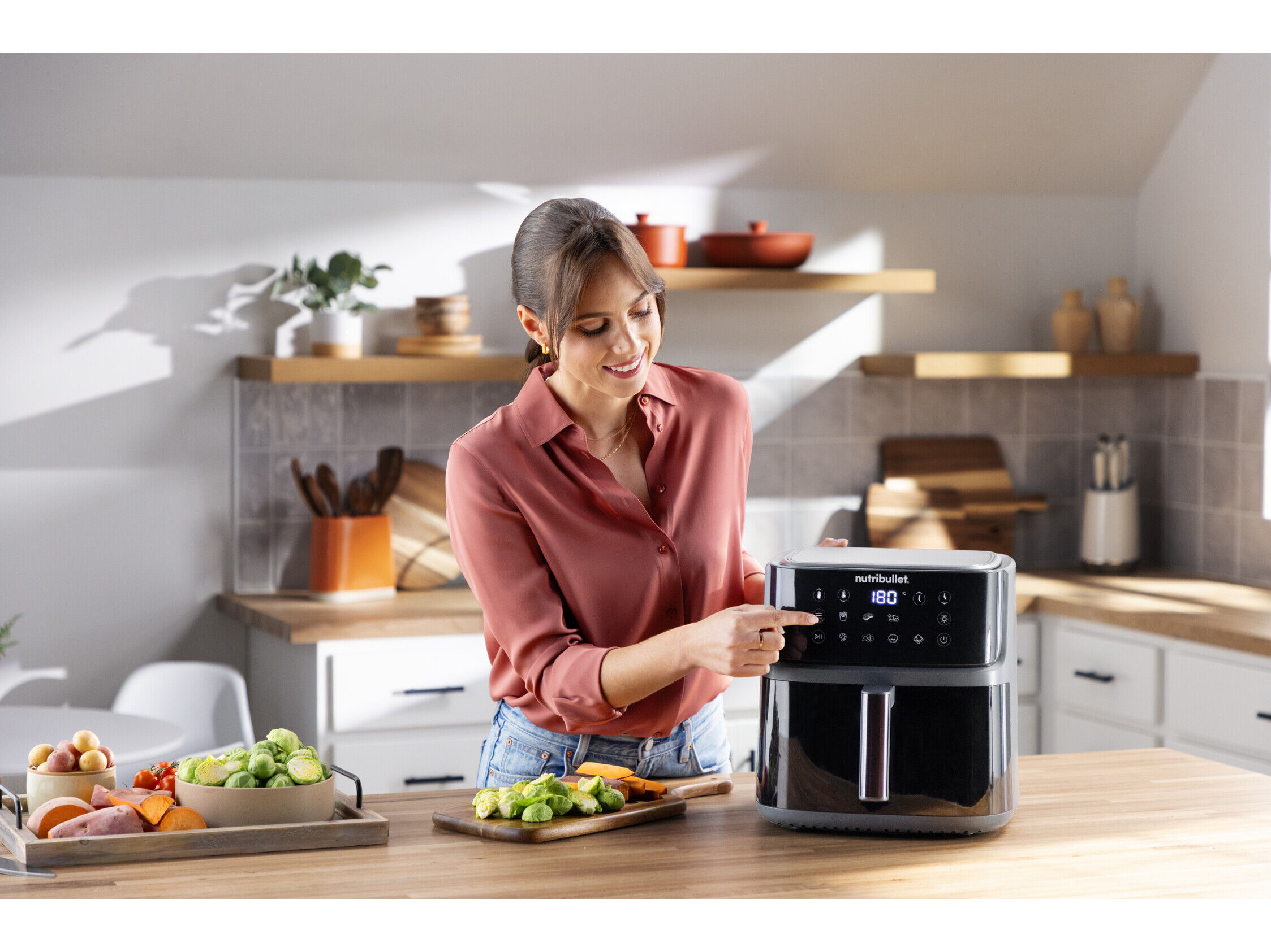 FRITADEIRA SEM &Oacute;LEO NUTRIBULLET NBA0811DG AIRFRYER 8L image number 6