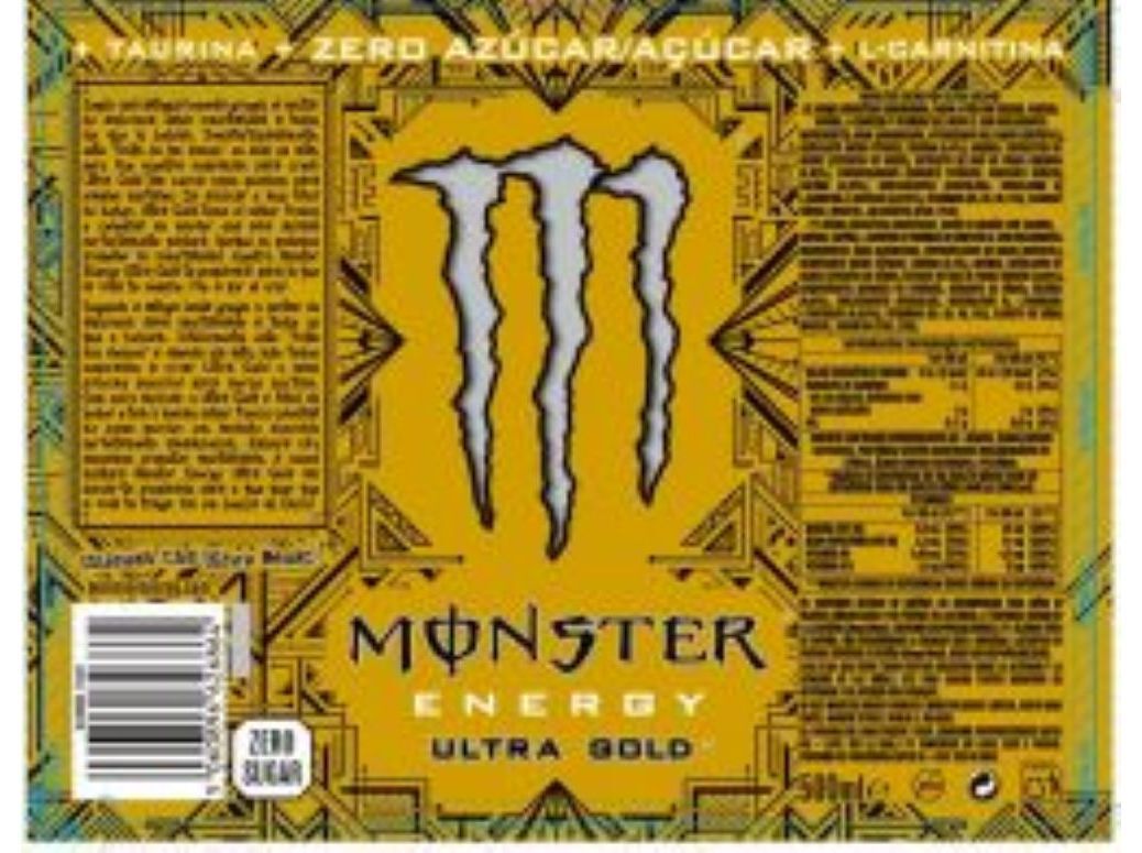 BEBIDA ENERG&Eacute;TICA MONSTER ULTRA GOLD ZERO 0.50L image number 1