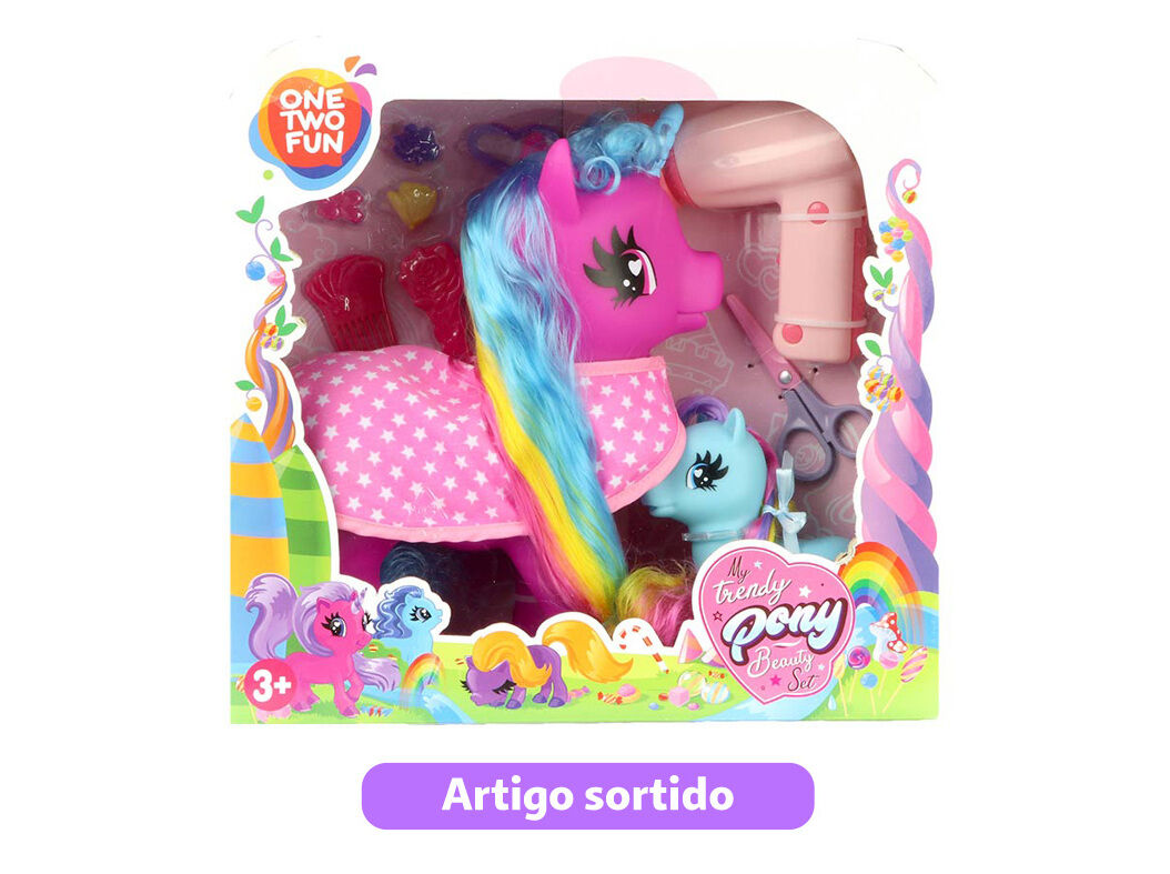 O MEU UNIC&Oacute;RNIO ONE TWO FUN COM ACESS&Oacute;RIOS DE BELEZA MODELOS SORTIDOS