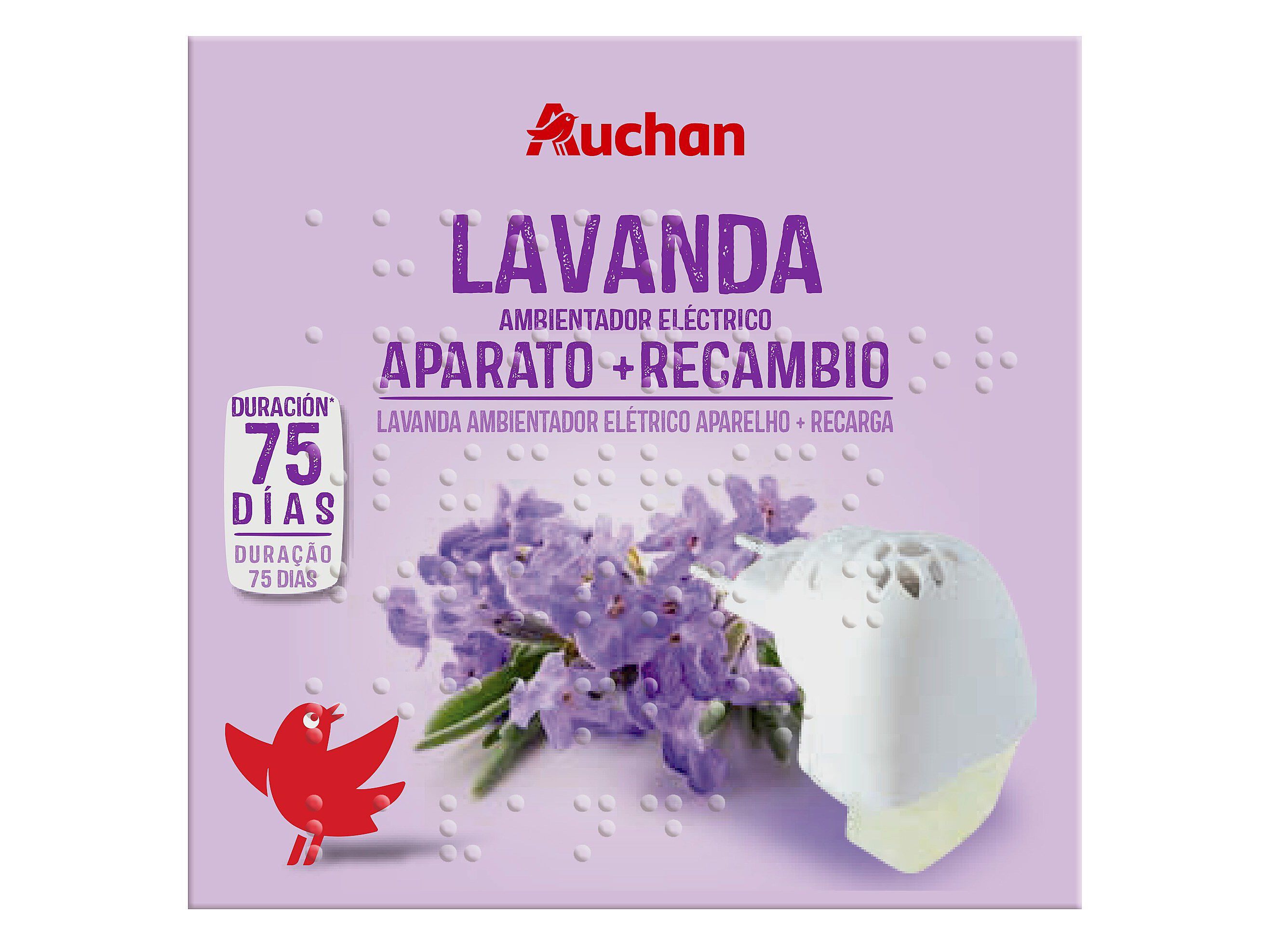 DIFUSOR EL&Eacute;C+RECARGA AUCHAN LAVANDA 25 ML image number 0