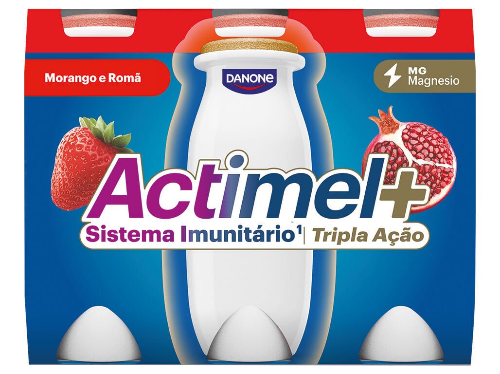 PROBIOTICO ACTIMEL MORANGO ROM&Atilde; 6X100G image number 0