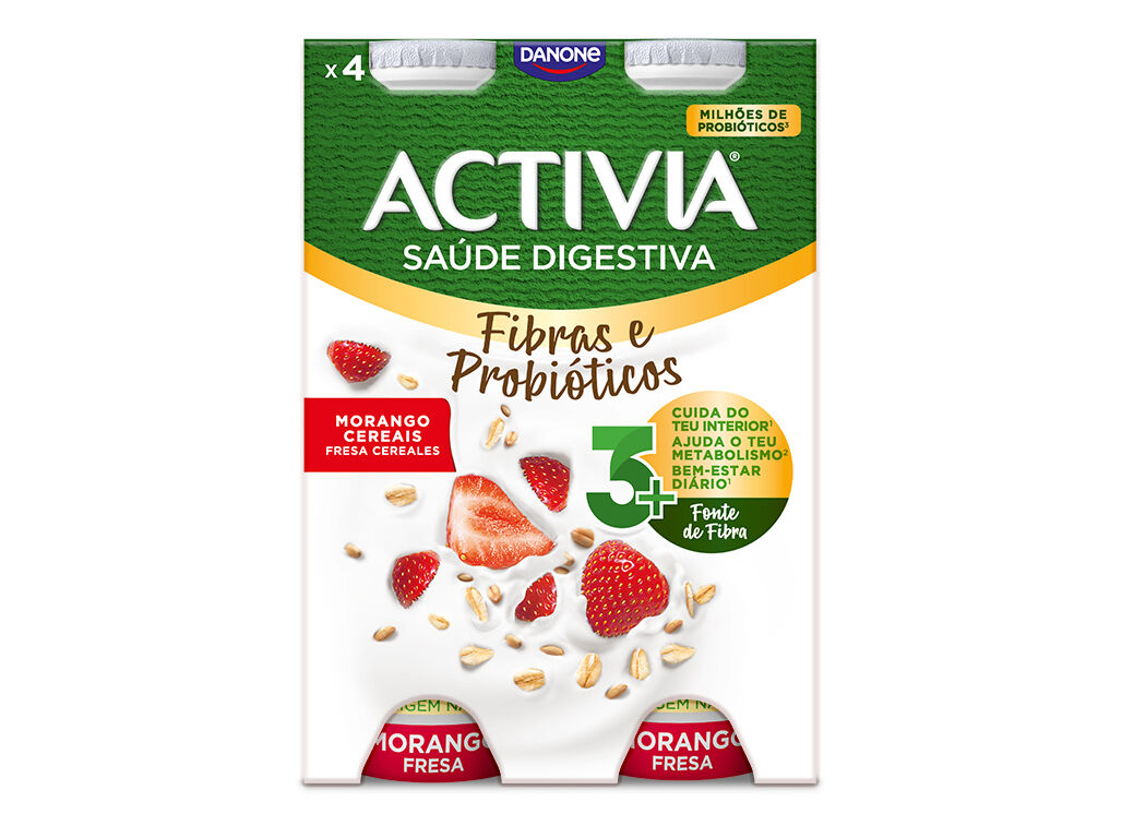 BIFIDUS L&Iacute;QUIDO ACTIVIA MORANGO CEREAIS 155GX4 image number 1