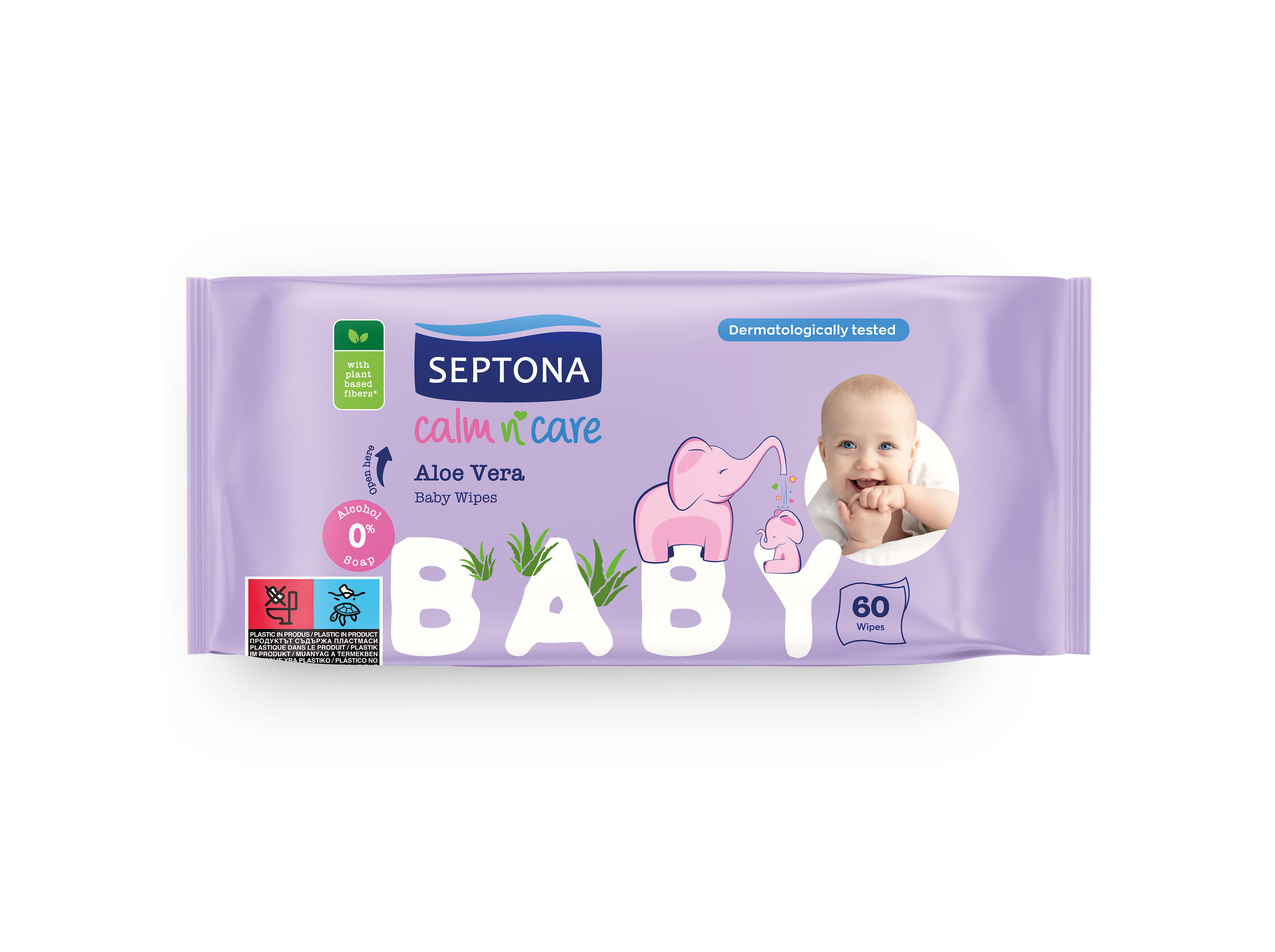 TOALHITAS SEPTONA ALO&Eacute; VERA 60UN image number 0