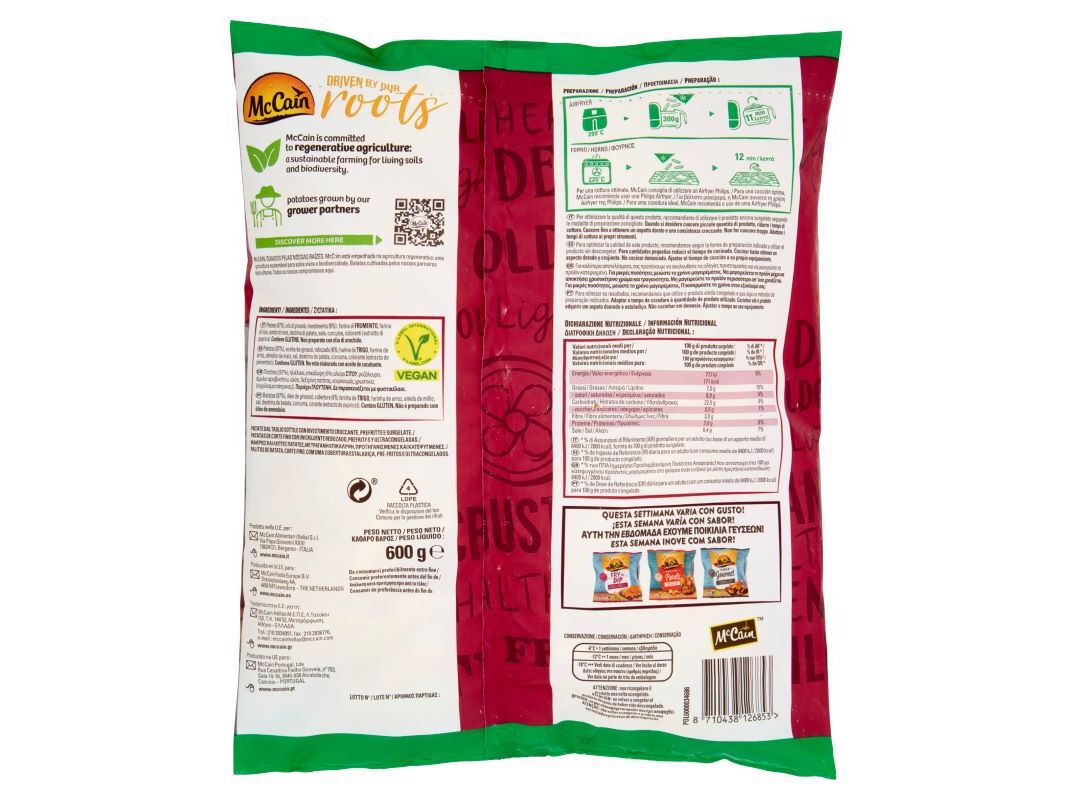 BATATA MCCAIN P/ AIRFRYER/FORNO JULIENNE 600G image number 1