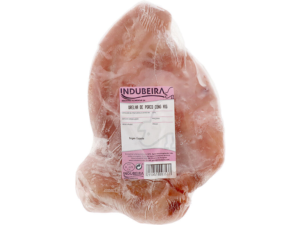 ORELHA DE PORCO INDUBEIRA CONGELADA KG