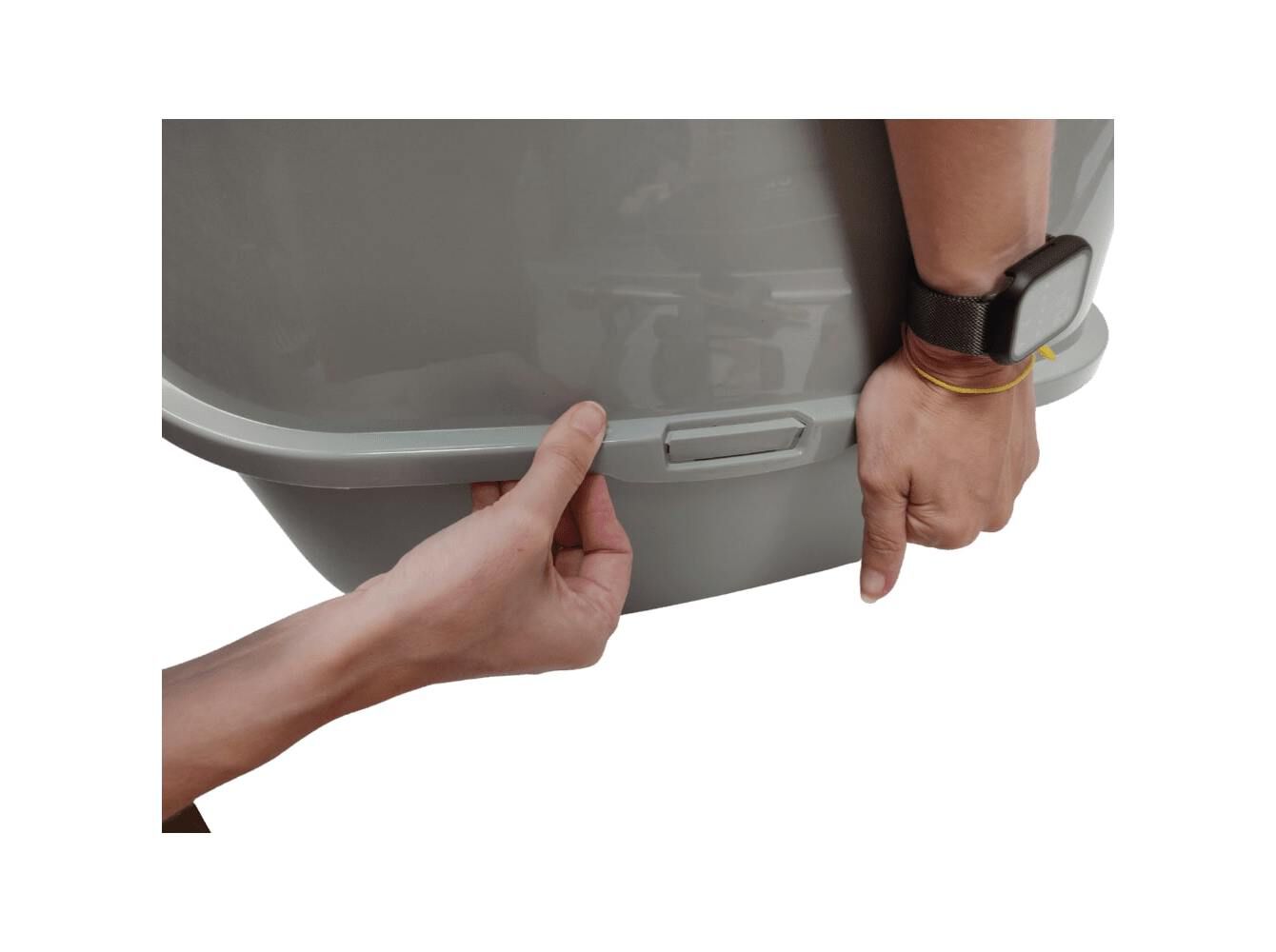 WC PARA GATO ZOOK PL&Aacute;STICO RECICLADO 51X38.9X38.7CM image number 2