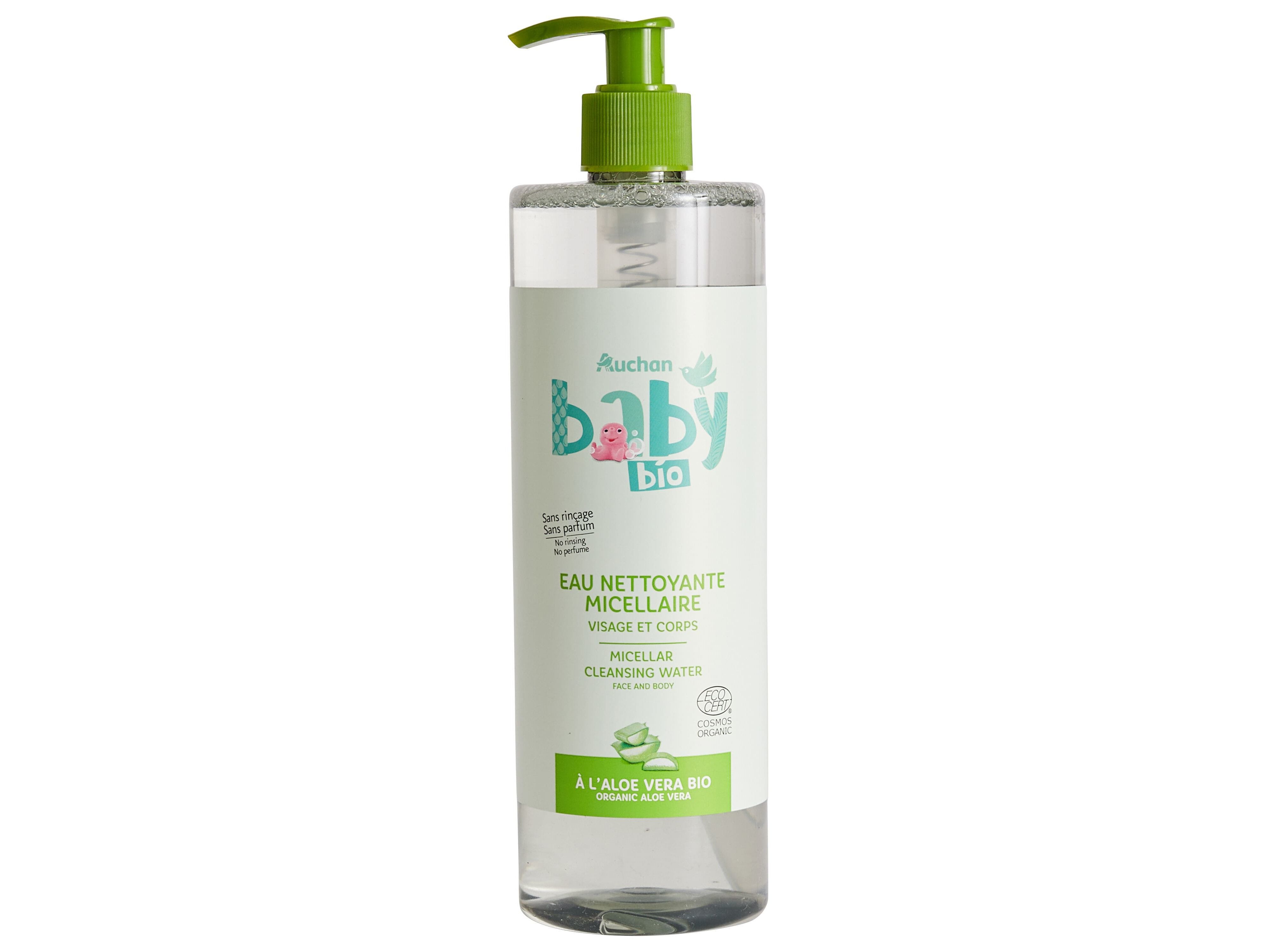 &Aacute;GUA DE LIMPEZA AUCHAN BABY BIO PUMP MICELAR 492ML