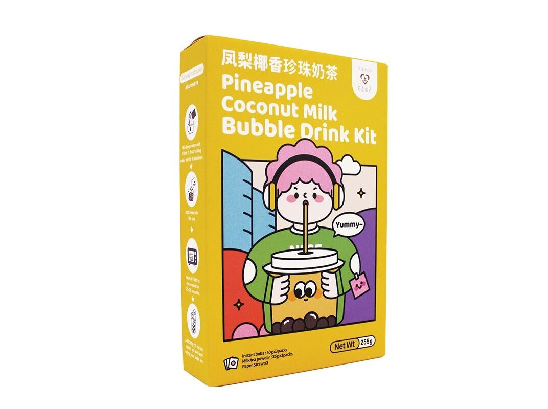 BUBBLE TEA KIT TOKIMEKI ANAN&Aacute;S E LEITE DE COCO 255G