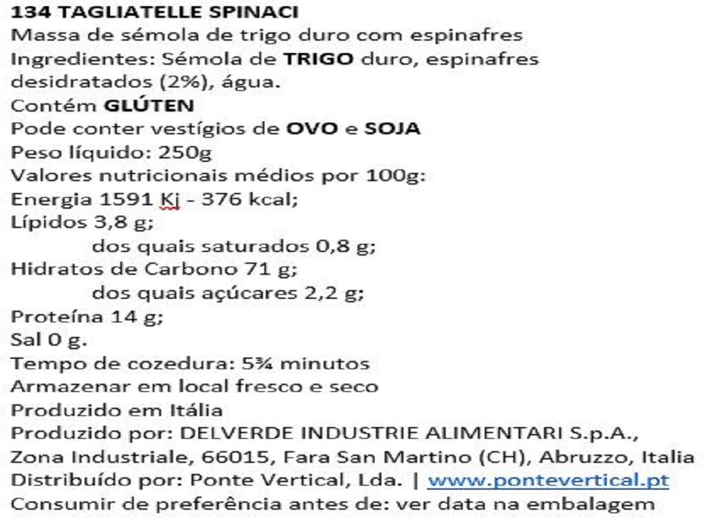 MASSA DELVERDE TAGLIATELLE NIDO SPINACI 250G image number 1