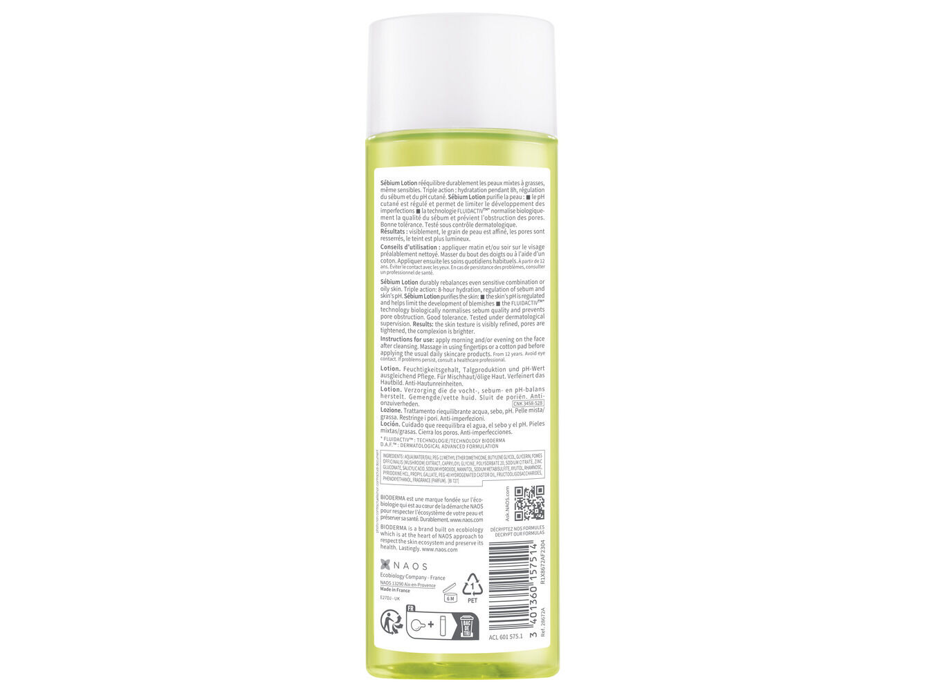 LO&Ccedil;&Atilde;O BIODERMA S&Eacute;BIUM 200ML image number 1