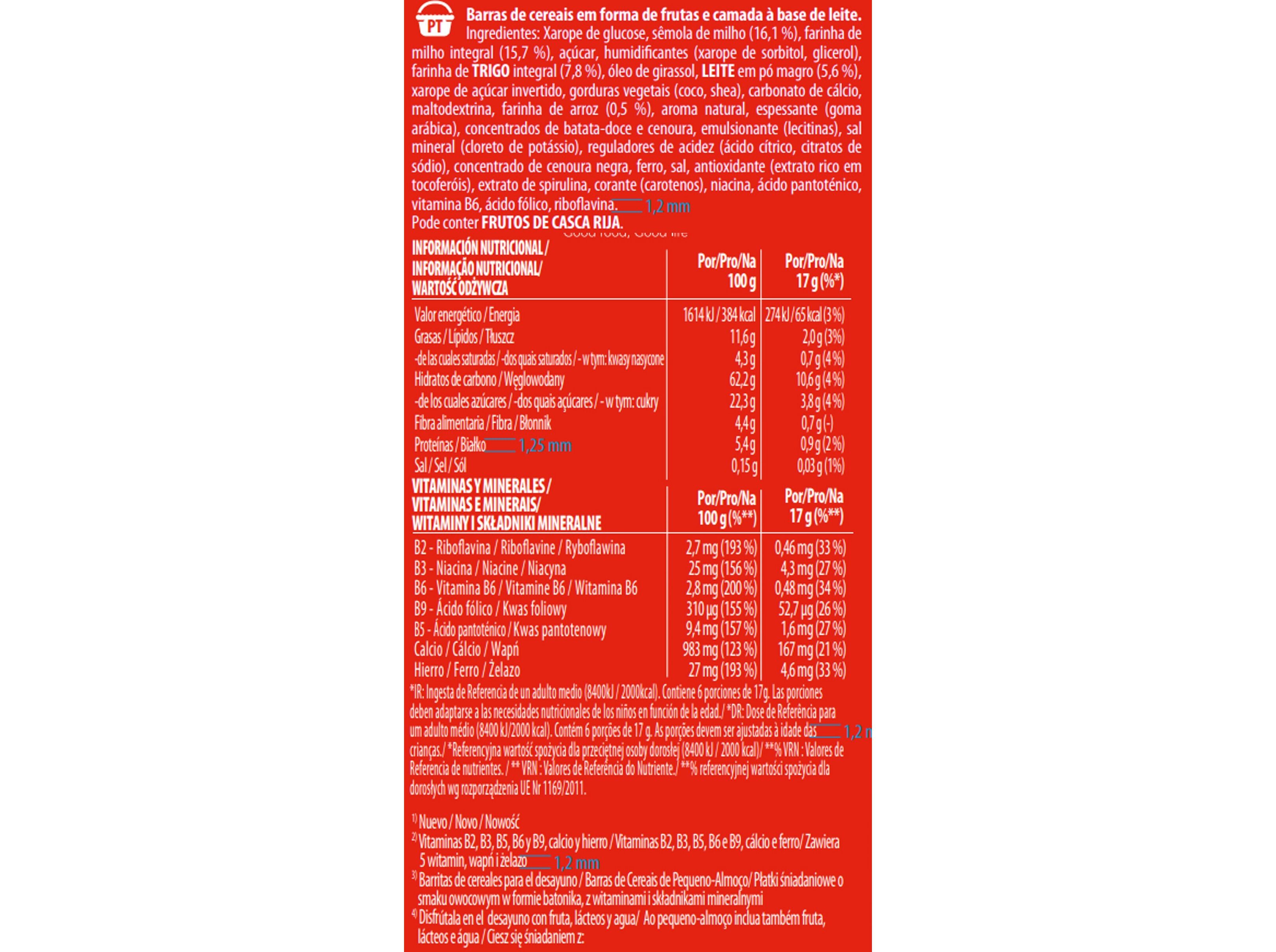 BARRAS DE CEREAIS NESTL&Eacute; TRIX 6X17G image number 1