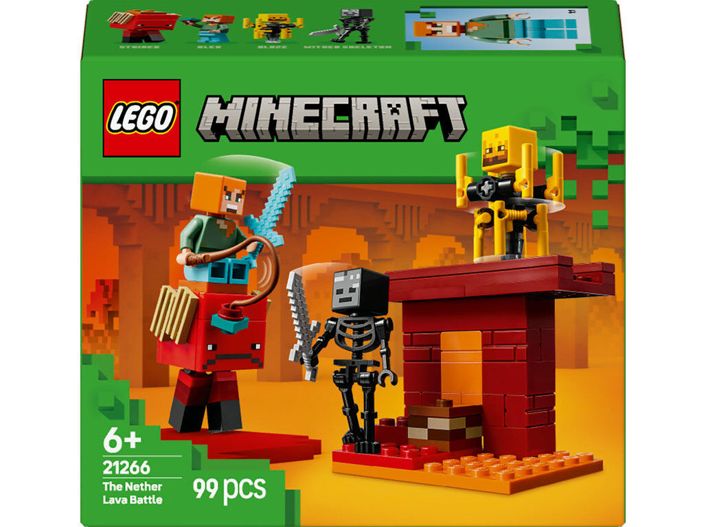 A BATALHA DA LAVA LEGO MINECRAFT 21266