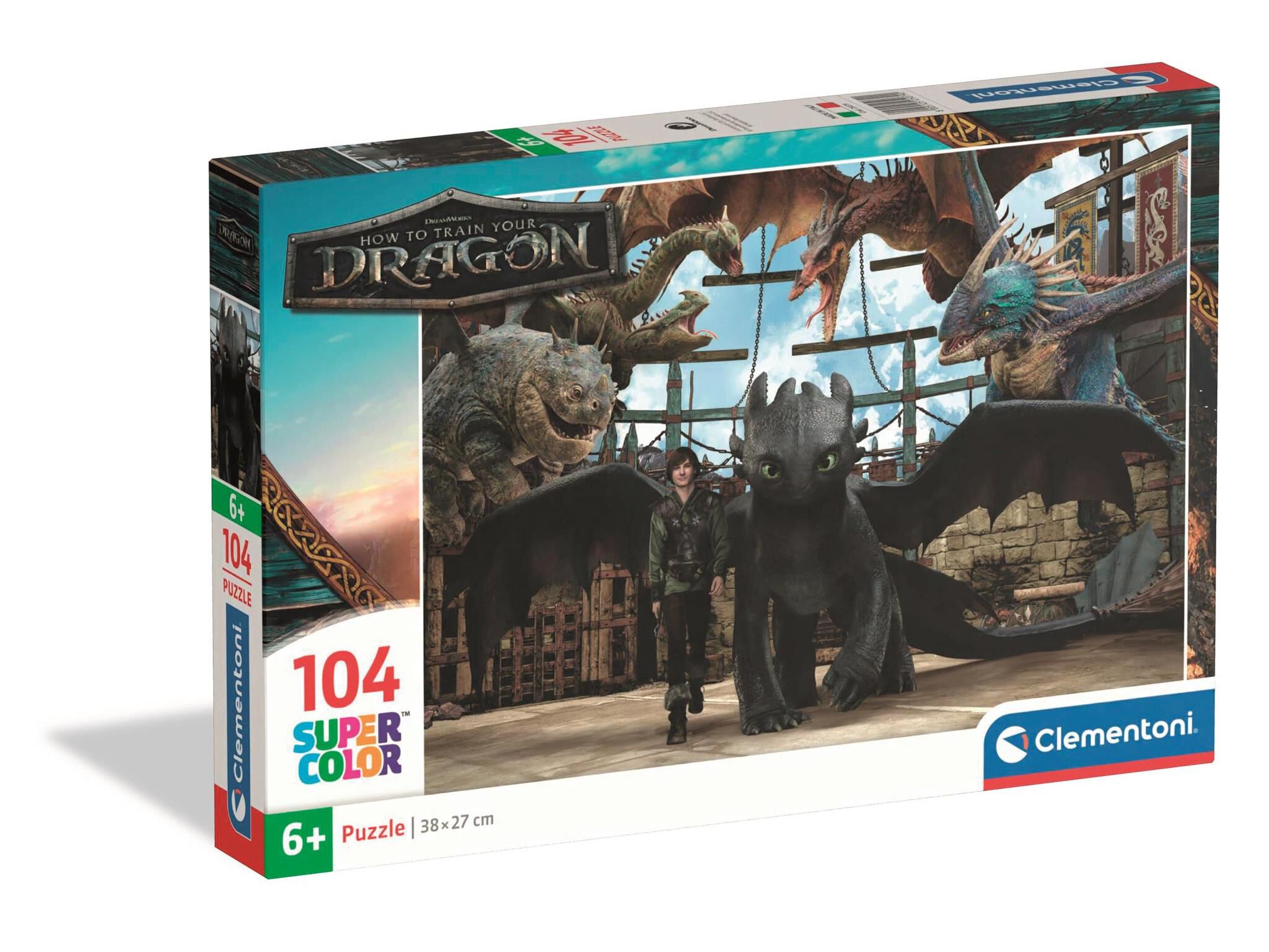 PUZZLE 104 CLEMENTONI HOW TO TRAIN YOUR DRAGON image number 0