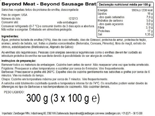 SALSICHA BEYOND MEAT VEGETAL 200G