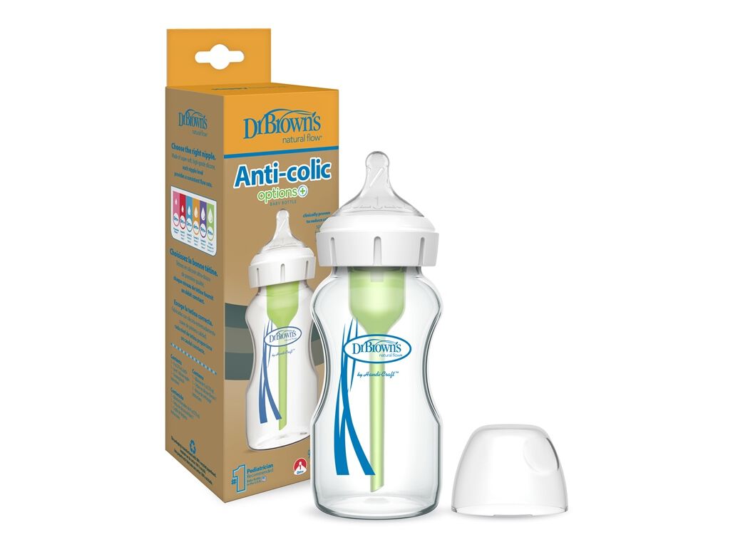 BIBER&Atilde;O DR. BROWN'S VIDRO BOCA LARGA 270ML 1UN image number 0